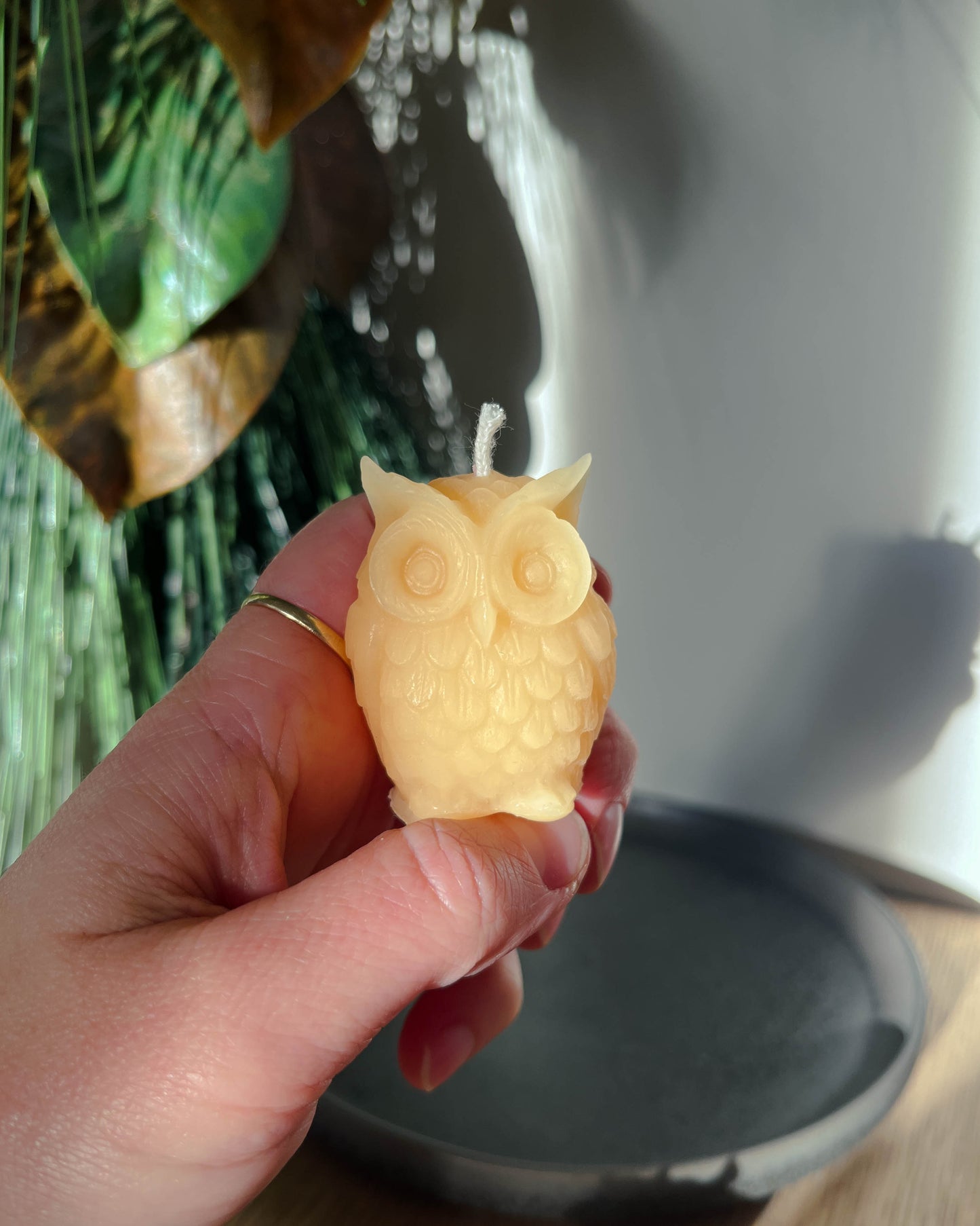Beeswax Owl Votives