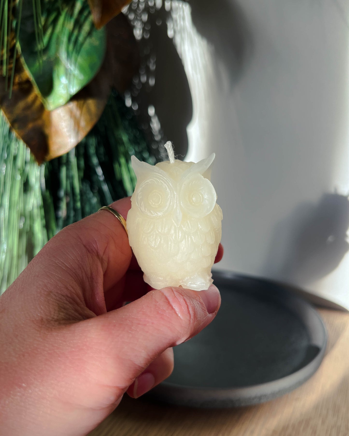 Beeswax Owl Votives