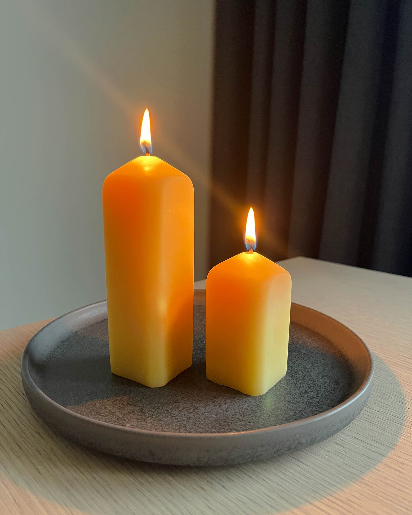Beeswax Square Candle Set