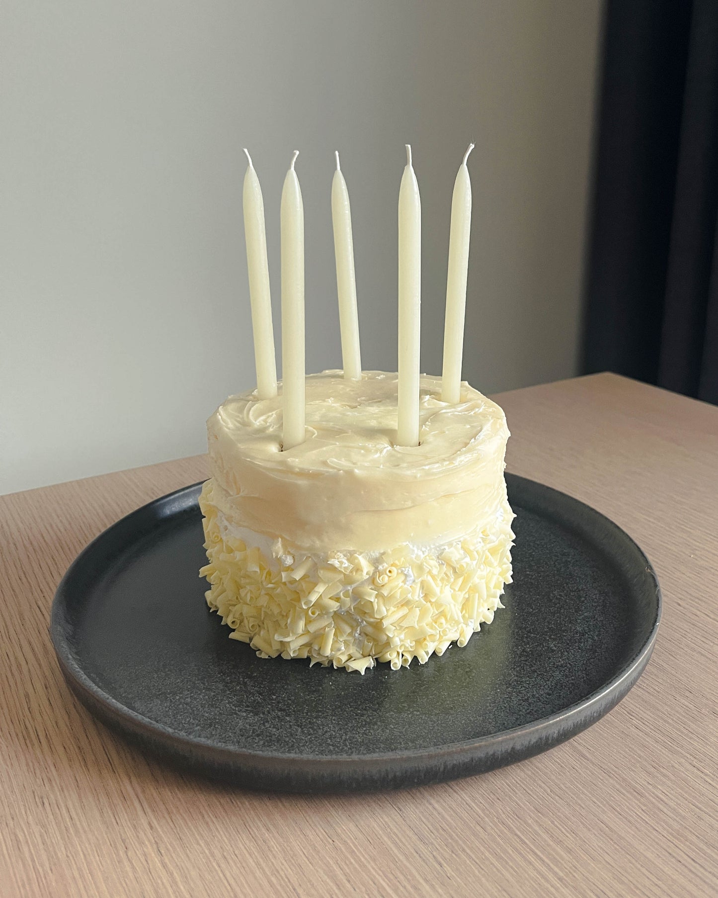 5" Beeswax Birthday Cake Taper Candles
