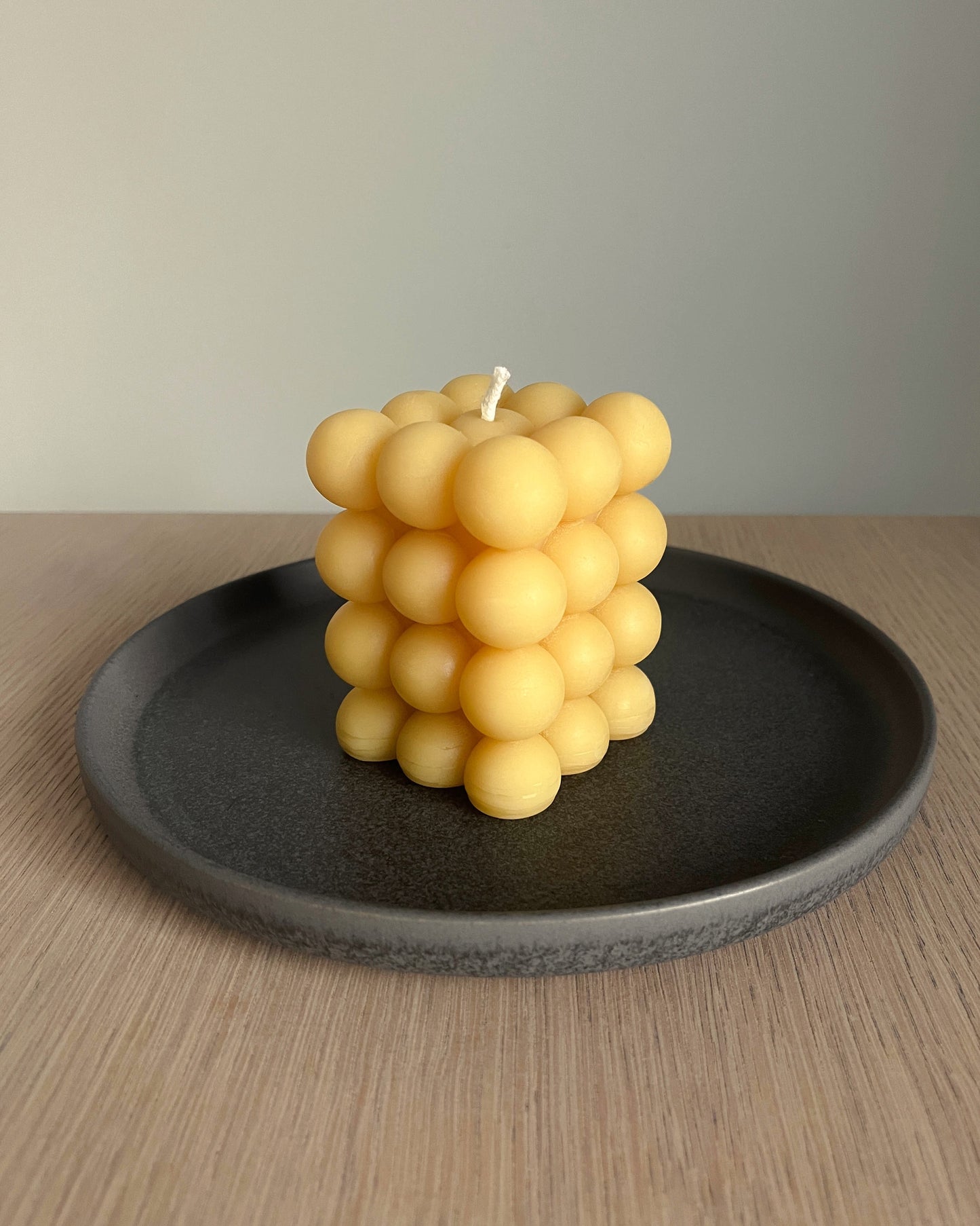 Beeswax Tall Bubble Candle