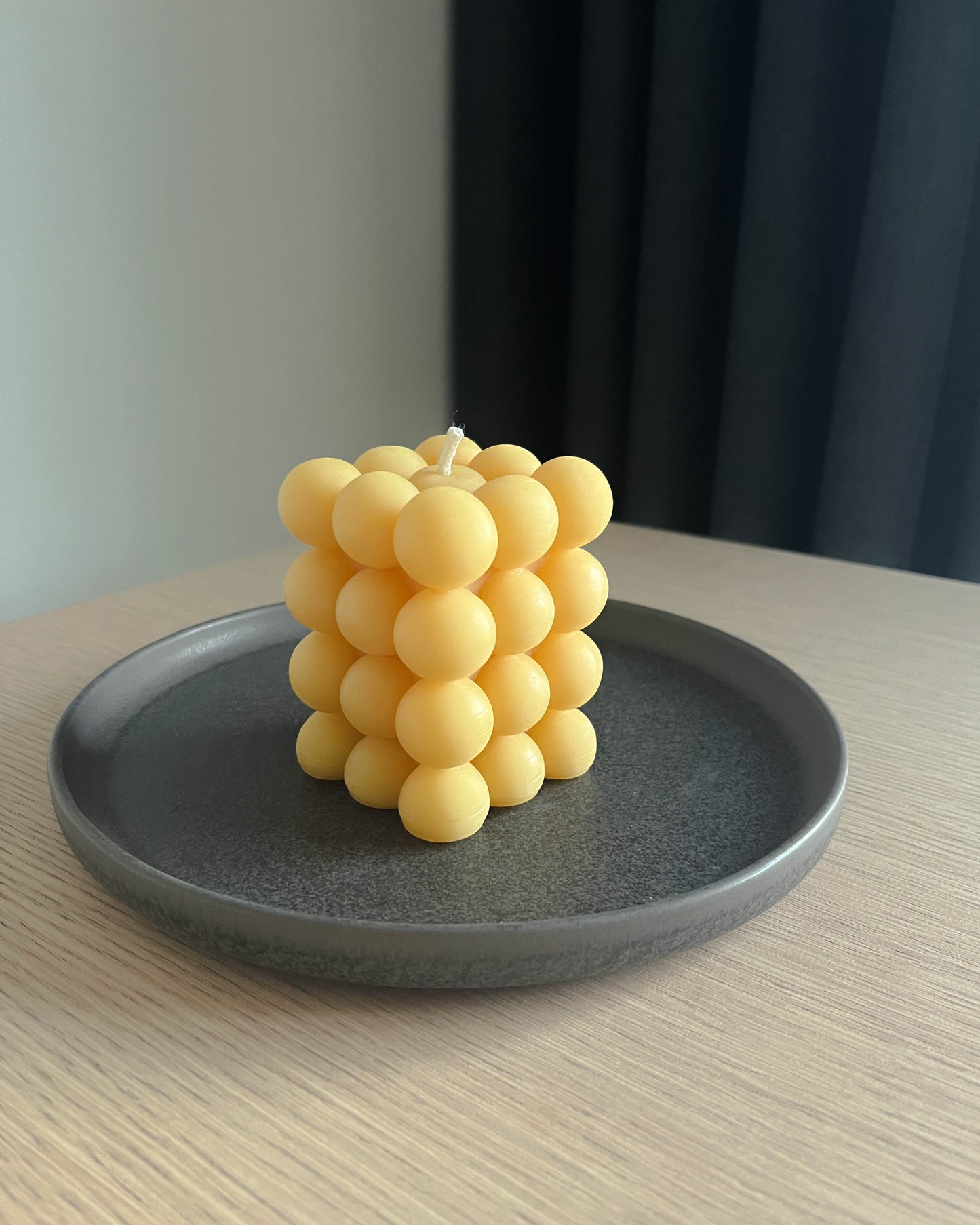 Beeswax Tall Bubble Candle