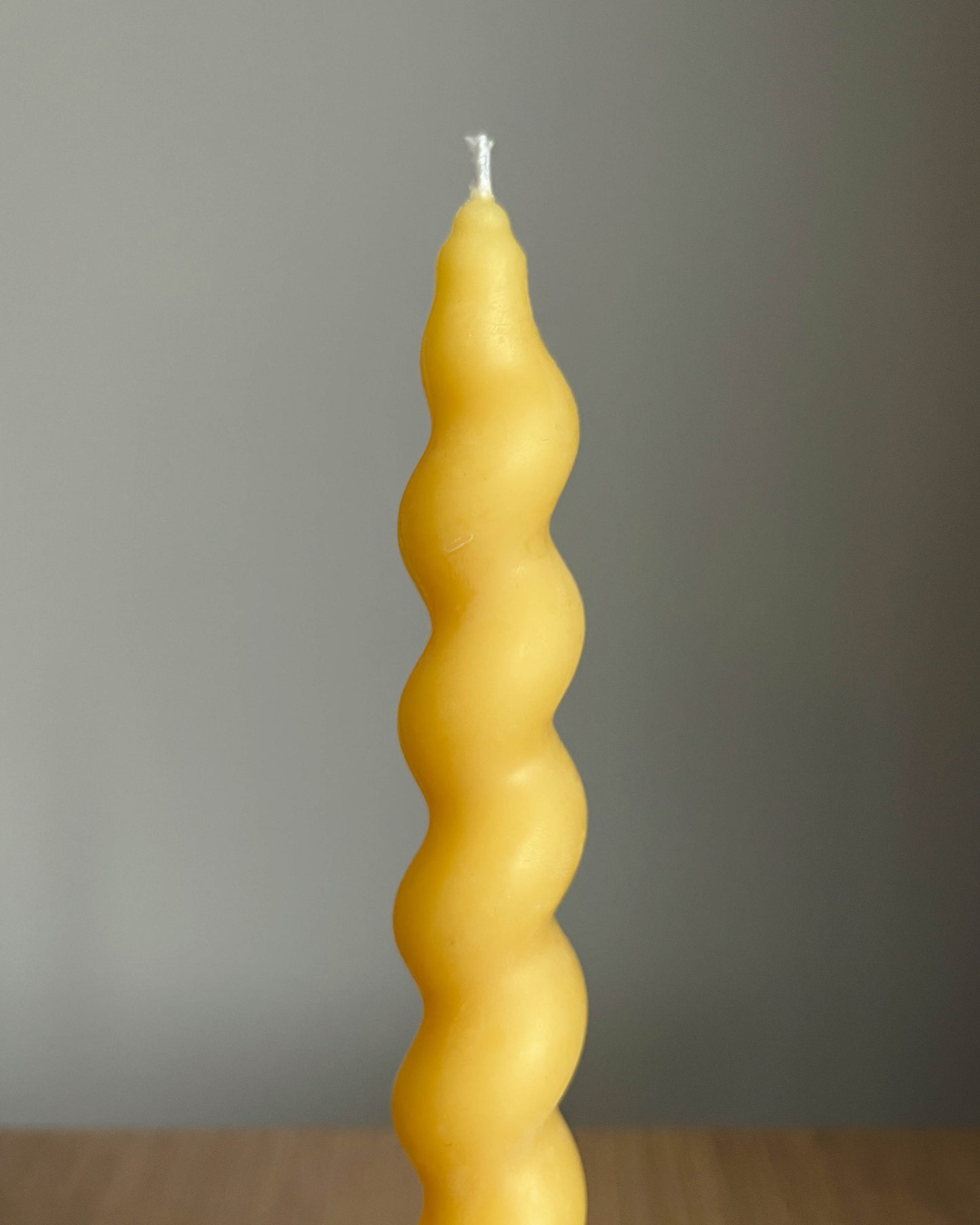 Beeswax Spiral Taper Candle