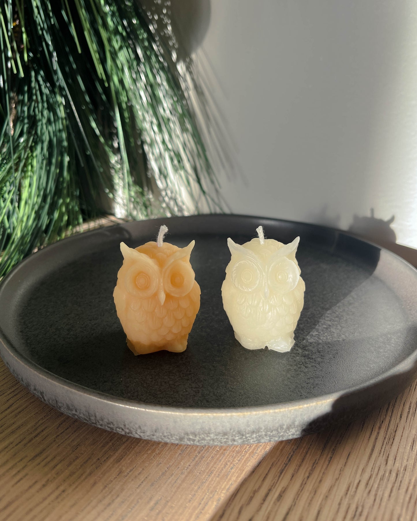 Beeswax Owl Votives