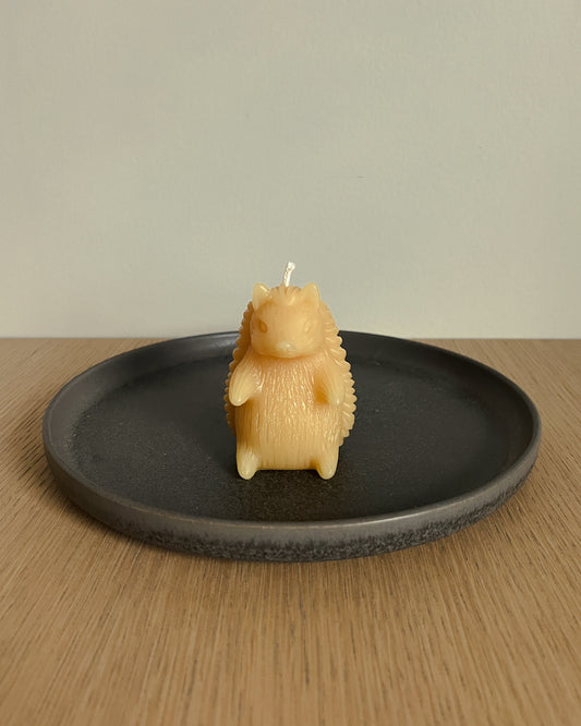 Beeswax Hedgehog Candle