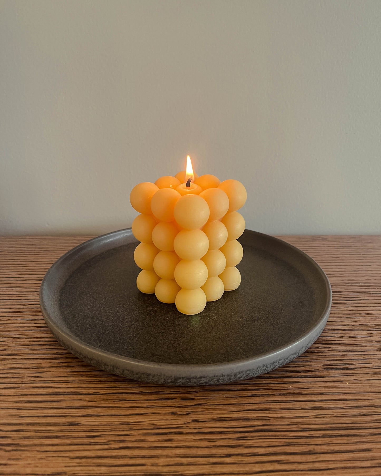 Beeswax Tall Bubble Candle