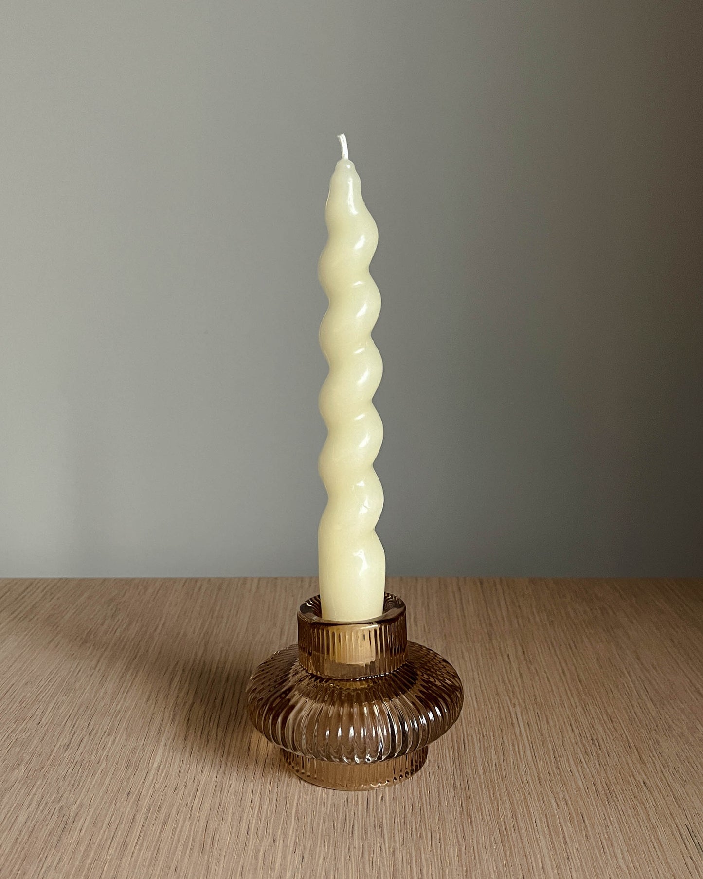 Beeswax Spiral Taper Candle