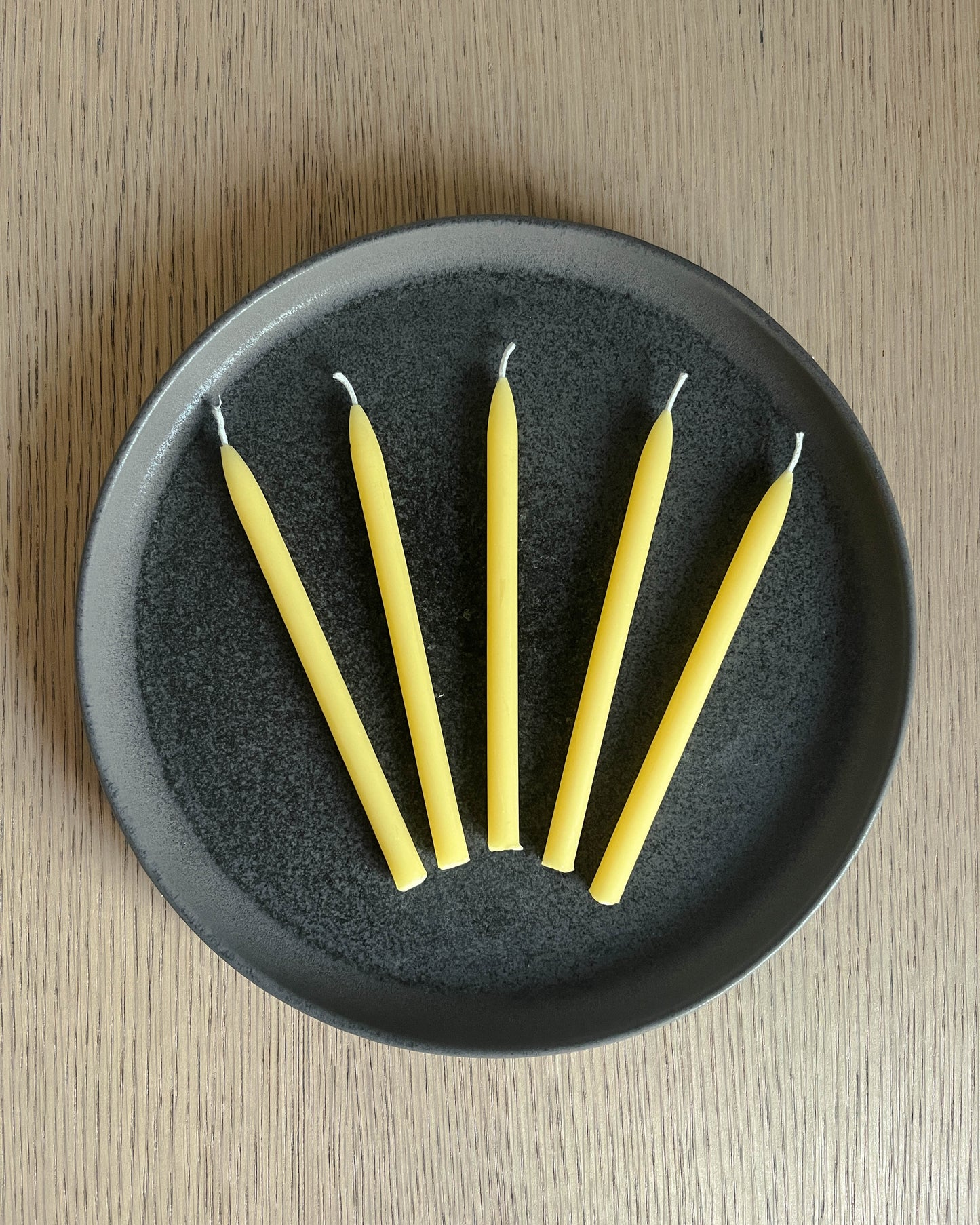 5" Beeswax Birthday Cake Taper Candles